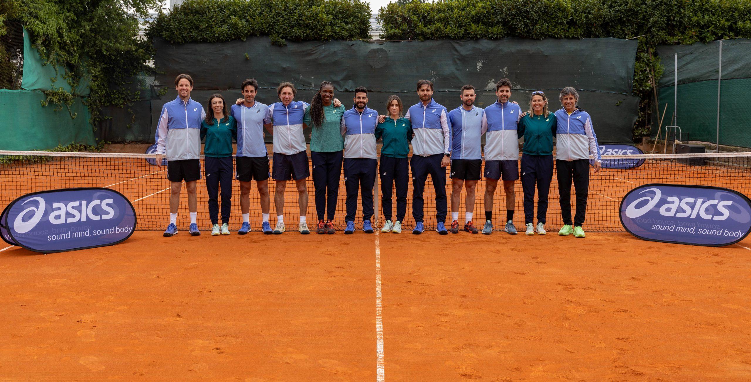 ASICS Tennis Academy si allarga 18 coach in piu rispetto al 2023 A. C. S. NET GEN